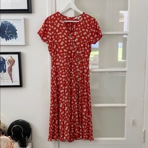 New with tags Madewell button-front midi dress